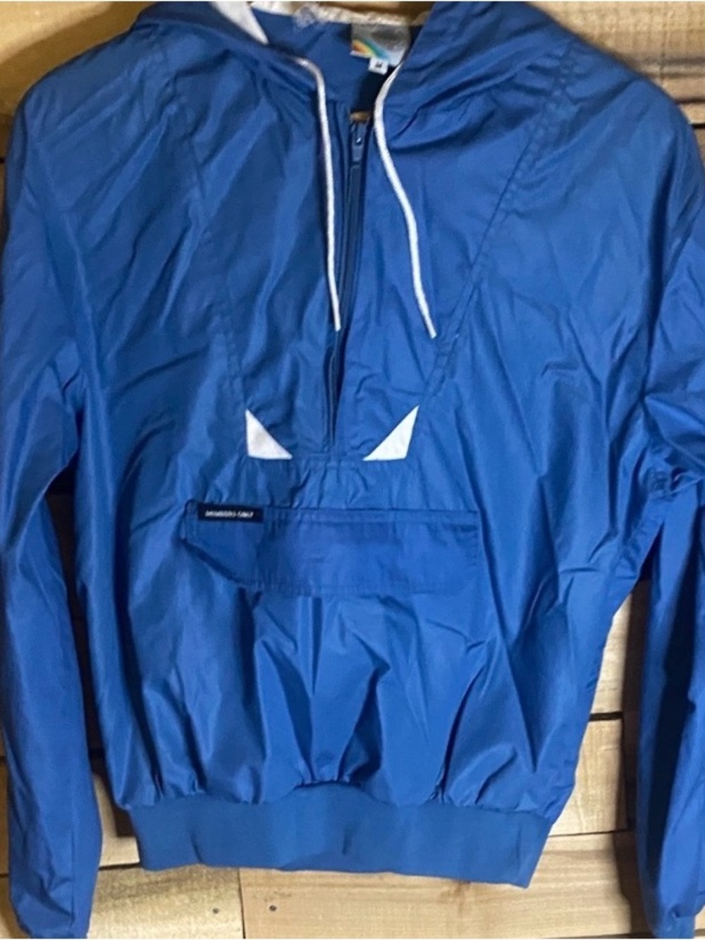 Vintage Member’s Only partial zip Men's Blue pullover Windbreaker Jacket medium